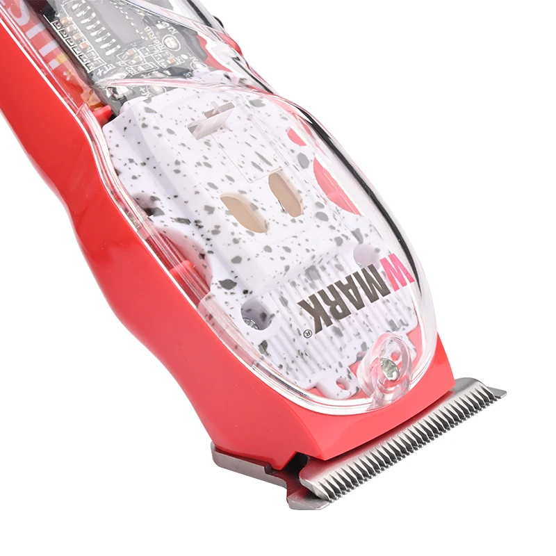 WMARK NG-508/NG-509 Transparent Style  Detail Trimmer Professional Rechargeable Clipper 6500 RPM With LED Battery Display