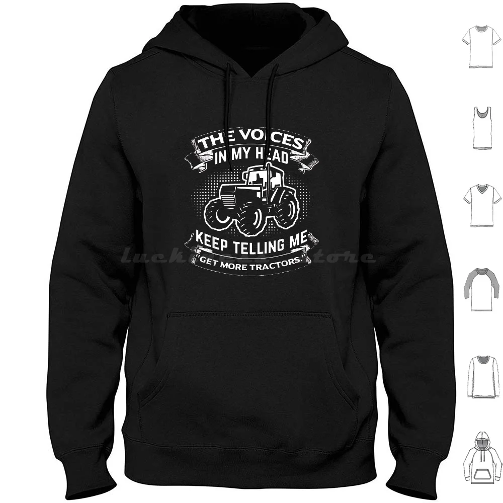 Funny Get More Tractors Farmer Design Hoodies Long Sleeve Friend Girl Friend Old Awesome With New Best Fathers Happy
