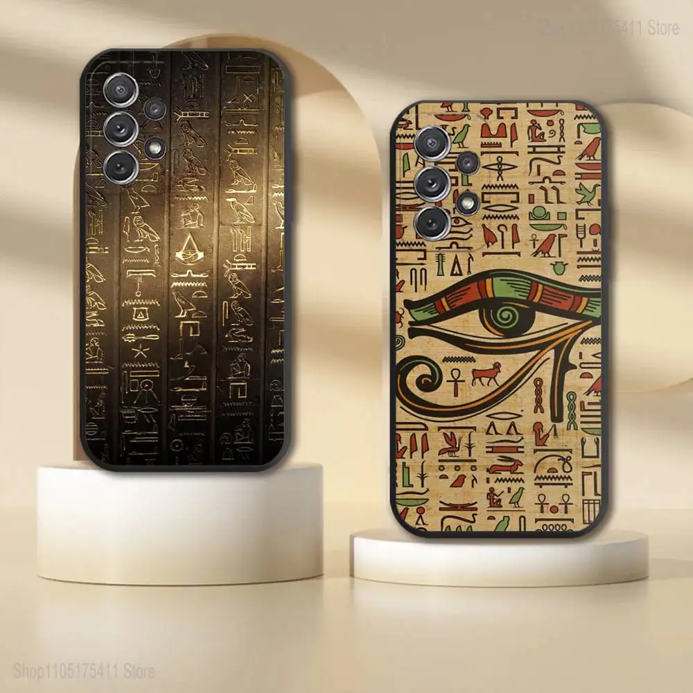 

Ancient Egypt hieroglyph-h Phone Case For Samsung S 25,24,23,22,30,21,10,9,Ultra,Plus,Lite,FE,4,5G Black Soft Case