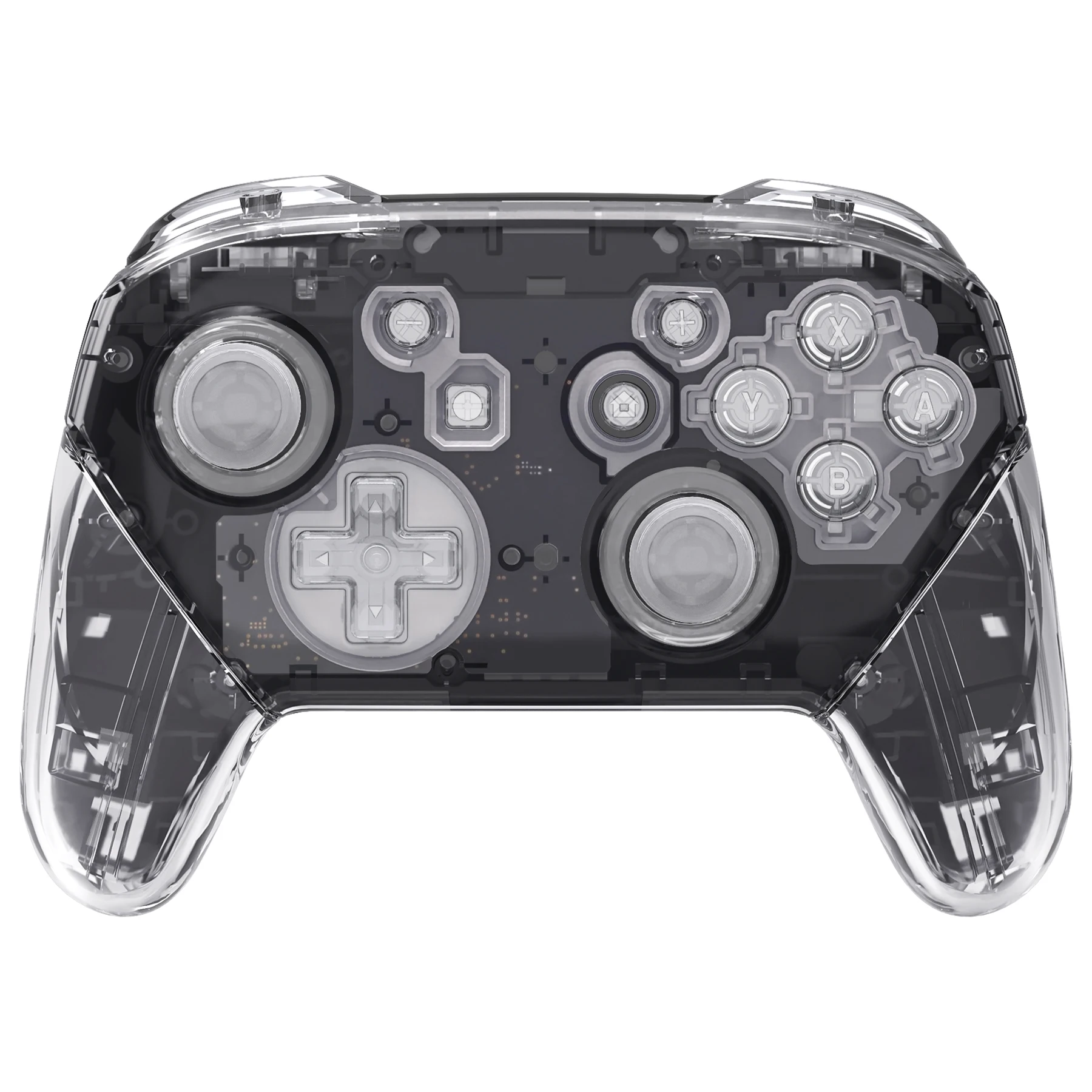 

eXtremeRate DIY Replacement Housing Shell for Nintendo Switch Pro Controller - Crystal Clear