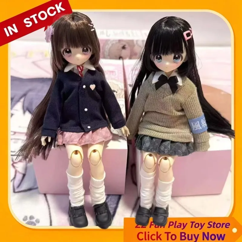 

X11 Don't Move My Qi Bangs BJD Blind Box Special Six Movable Doll Hair Transplant Doll Ornament Action Figure Kawaii Model Gift