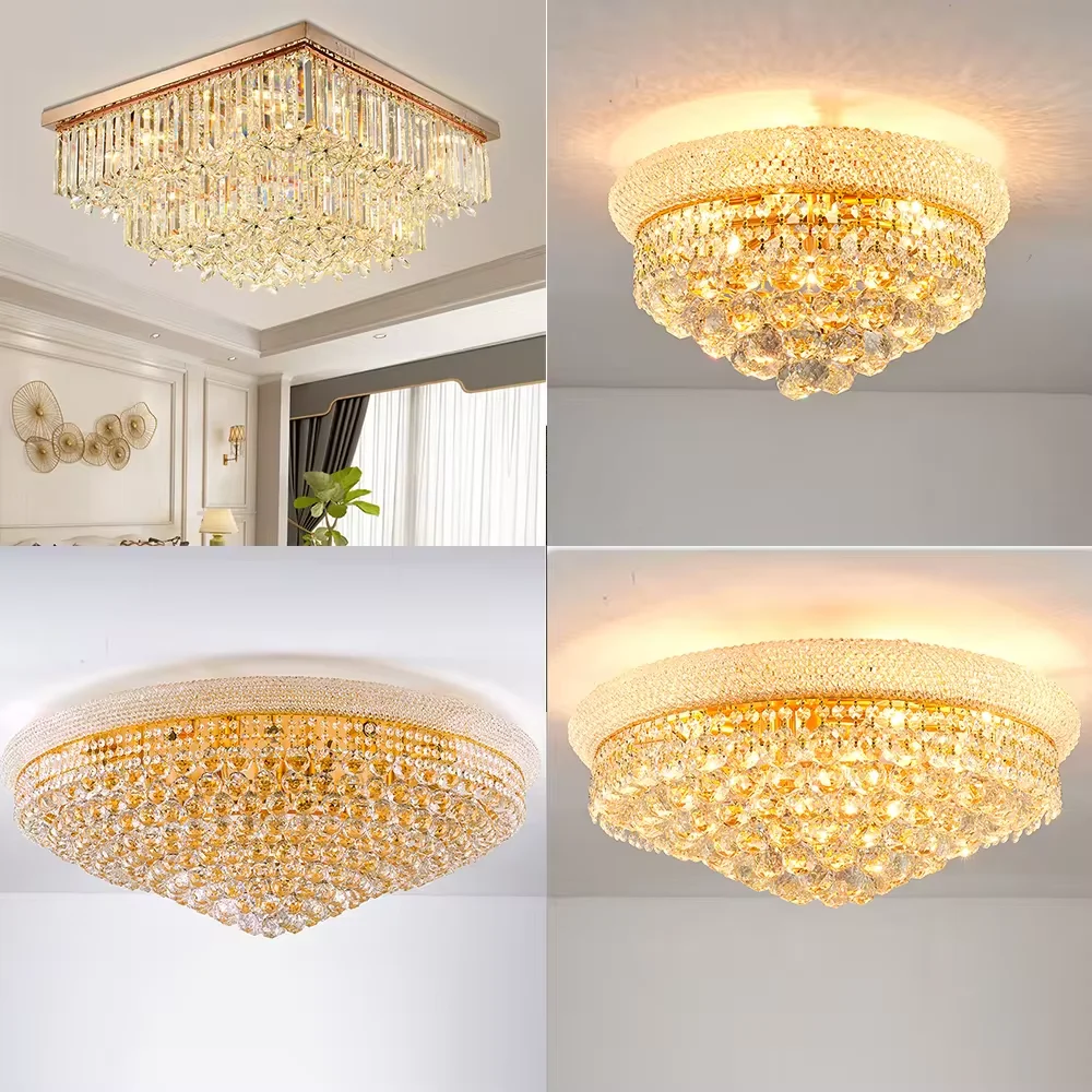 

Modern Light LLED Lamps and Lanterns Bedroom Living Room Dining Room Indoor Crystal Ceiling Light