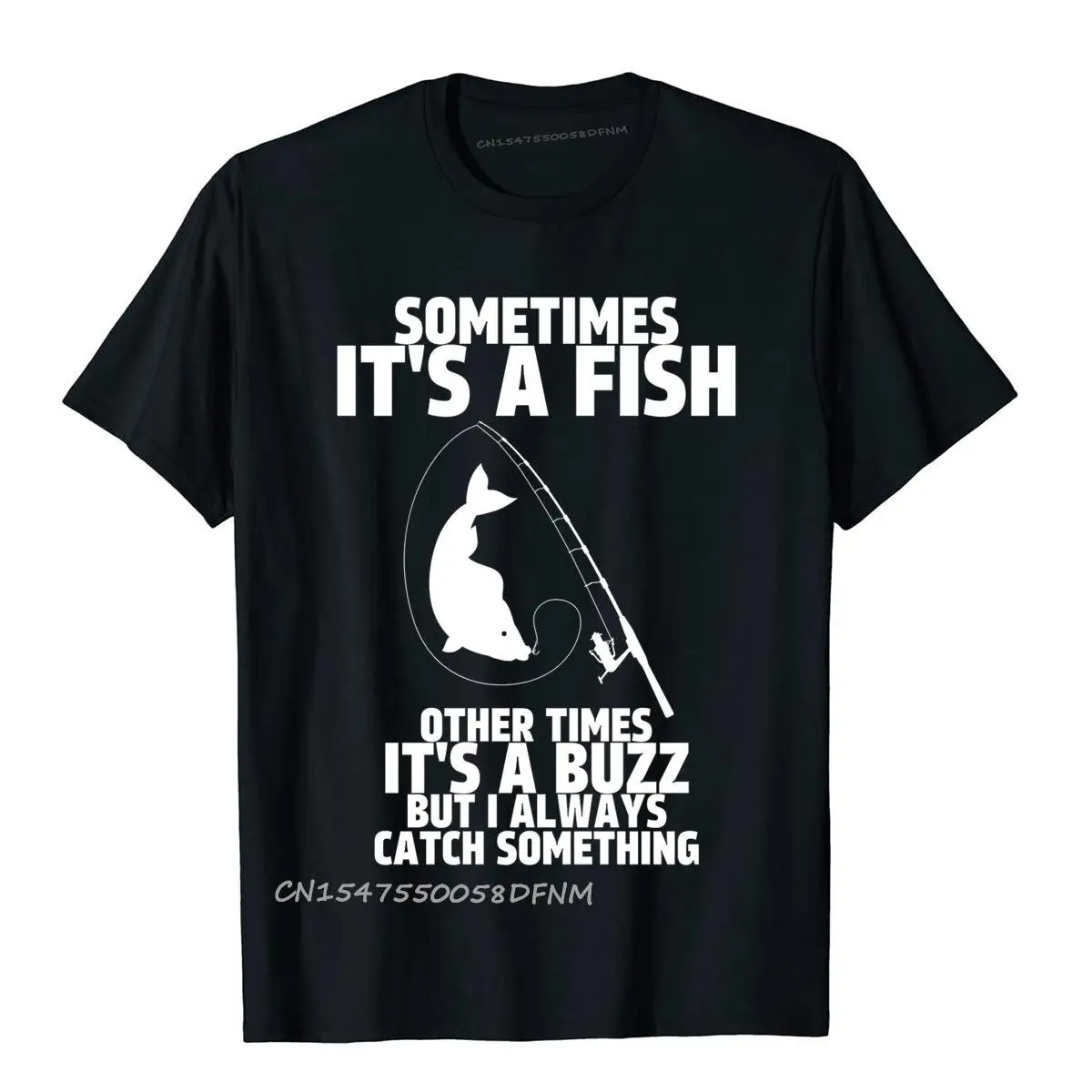 Sometimes Its A Fish Premium Cotton Men Tees Party T Shirt Japanese Anime Fitness Latest Manga Tshirt