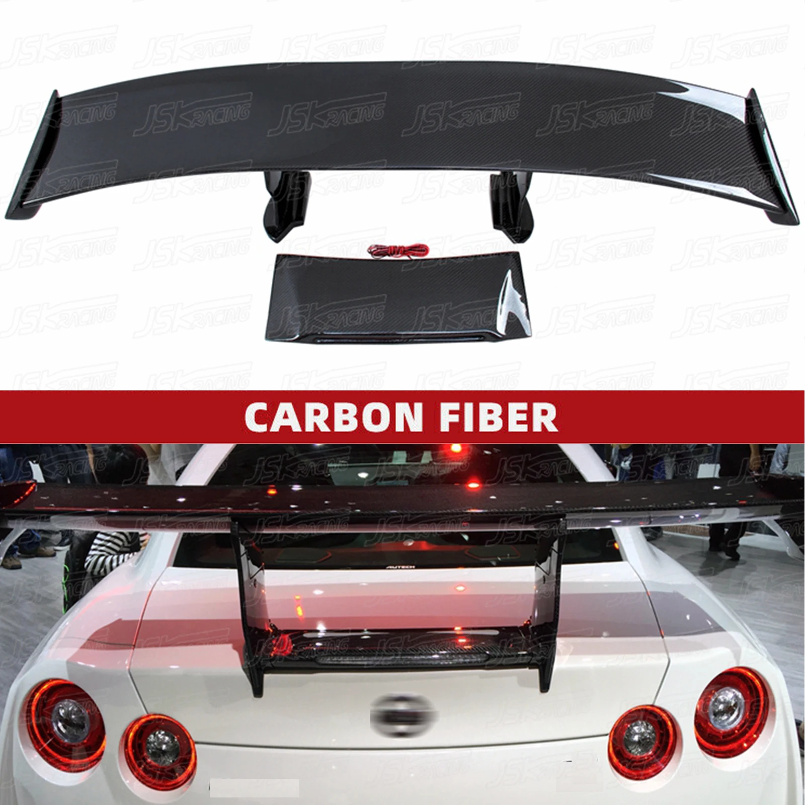 

N N A Style Carbon Fiber Rear Spoiler For Nissan Gtr R35 2008-2019（JSKNSR508237）