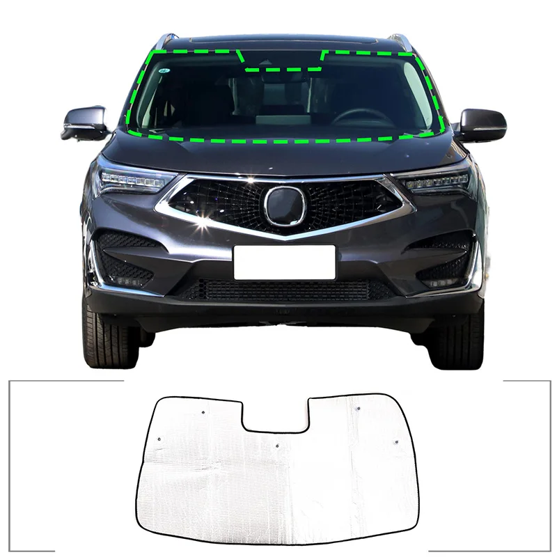 

For ACURA RDX TC1 2019-2023 Car Front Windshield Sunshades Sun Shade Covers Waterproof Heat Insulation Protector Cover