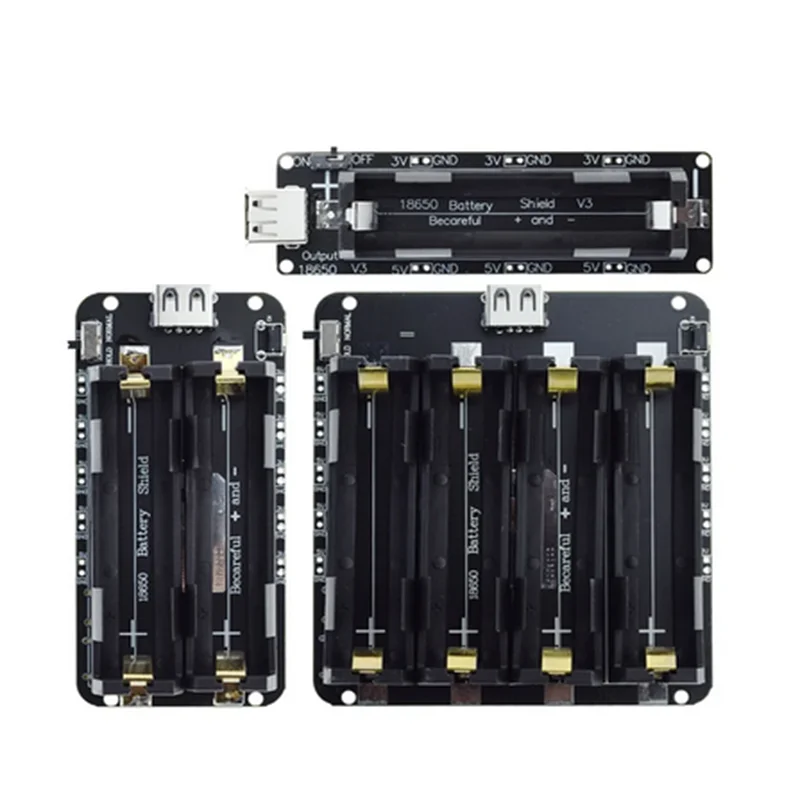 Two Voltage 18650 Lithium Battery Shield V8 Mobile Power Expansion Board Module 5V/3A 3V/1A Micro USB For Arduino ESP32