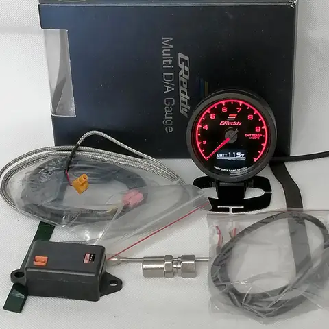 7 Color Car GReddi LCD Digital Display Turbo Boost water temp oil temp oil press racing meter Fuel pressure Air fuel ratio Gauge 8 best sales autometer gauge - №4