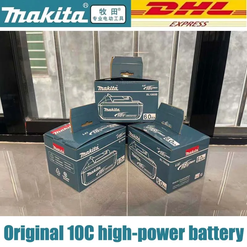 

Original Makita battery 10C high-power, 18V 6.0Ah 18650 rechargeable battery, suitable for all Makita 18V power tools