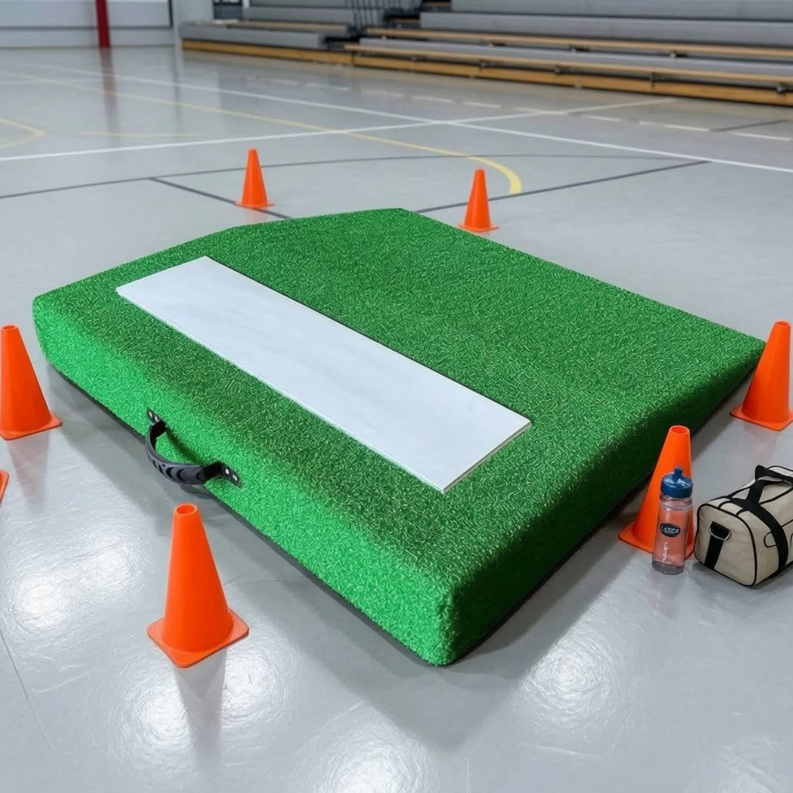 Portable Pitching Mound Turf-Textured Baseball Pitching Mound Sports Equipment Compact Moisture-Protected for, Backyard