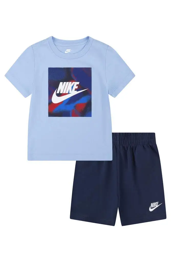 Nike | Kids' Club Express Logo Graphic T-Shirt & Shorts Set