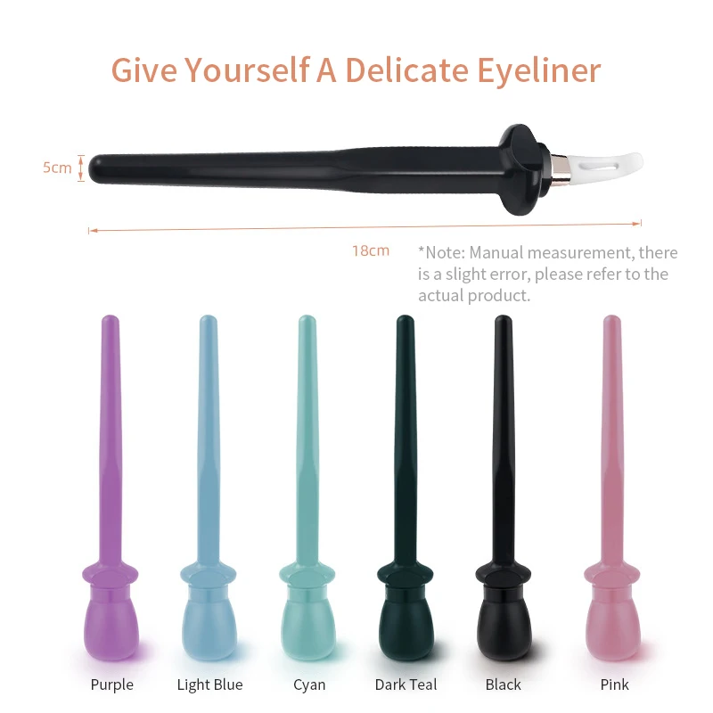 1pc ferramentas guia de delineador fácil sem soctar delineador gel reutilizável silicone delineador escova delineador para mãos shaky iniciante maquia