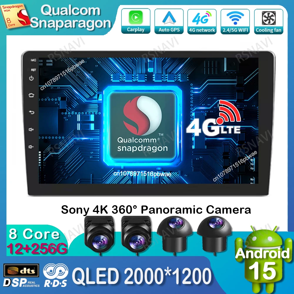 Android 14 9/10 inch No framework Navigation Video Player GPS Car Radio Multimedia Auto DSP Stereo Head Unit Smart Car System BT