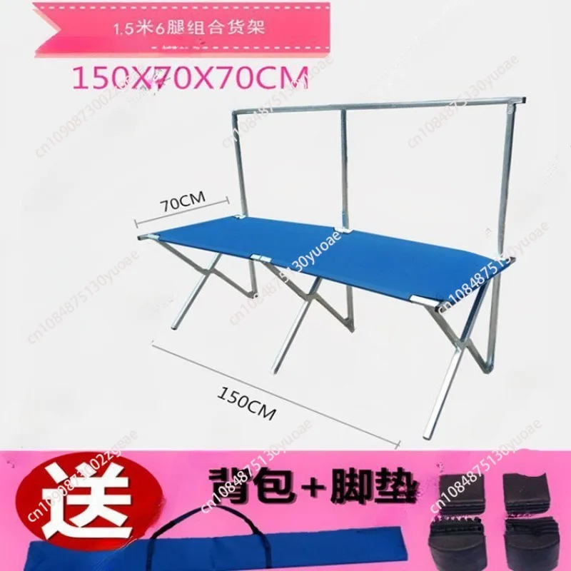 Stall Night Market Stall Shelf Outdoor Folding Table Canvas Portable Travel Picnic Table Simple Oxford Cloth Table