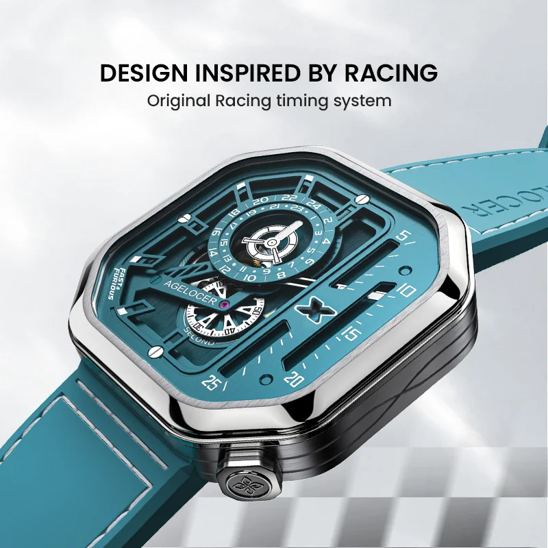 Fast and Furious Official Co-branded AGELOCER Original Racing Watch Ladies Luxury Automatic Mechanical Watches Gift for Women