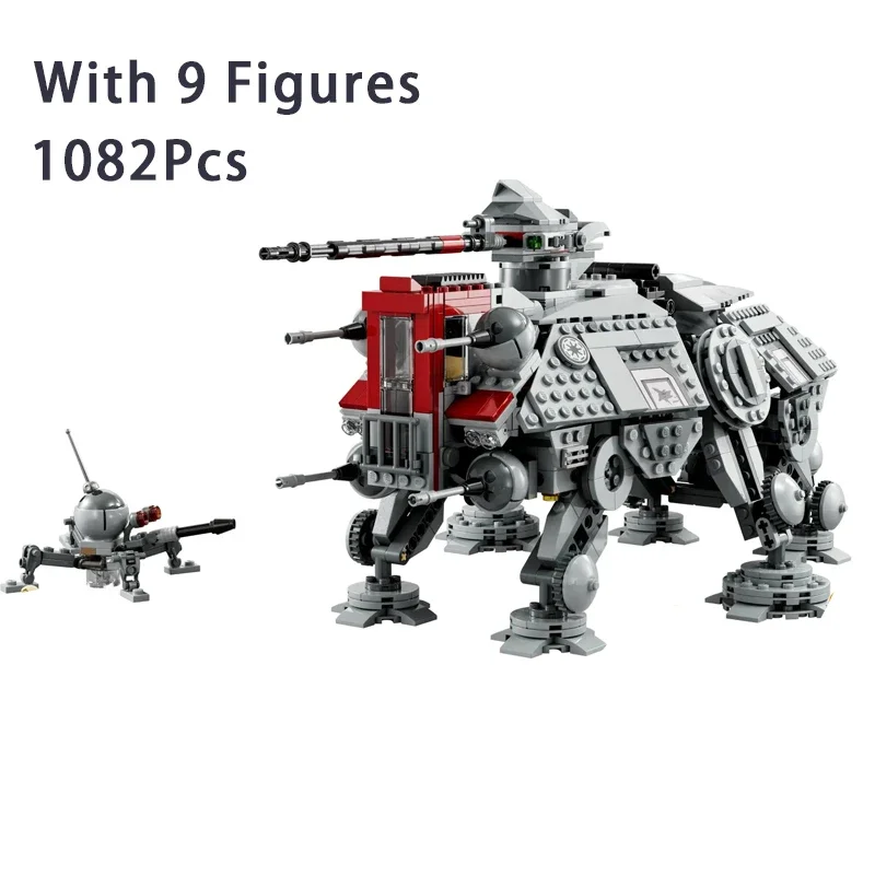 NIEUWE Coruscant Dropship Model Compatibel 75019 AT-Robot Bouwstenen DIY 75354 Ruimteschip Montage Baksteen kid Speelgoed Kerstcadeau - afbeelding 1