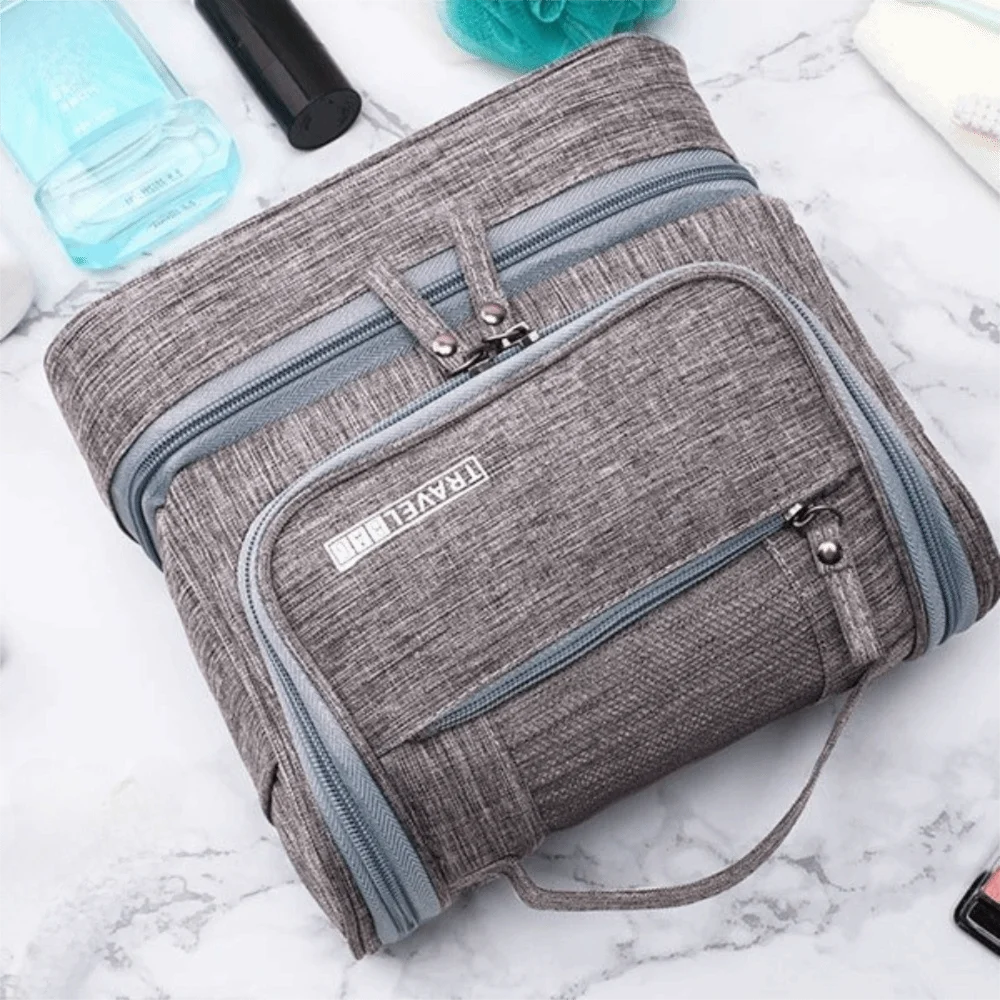 단색 걸이형 메이크업 가방 다기능 방수 화장품 정리함 옥스포드 천 대용량 세면도구 가방 유니섹스
