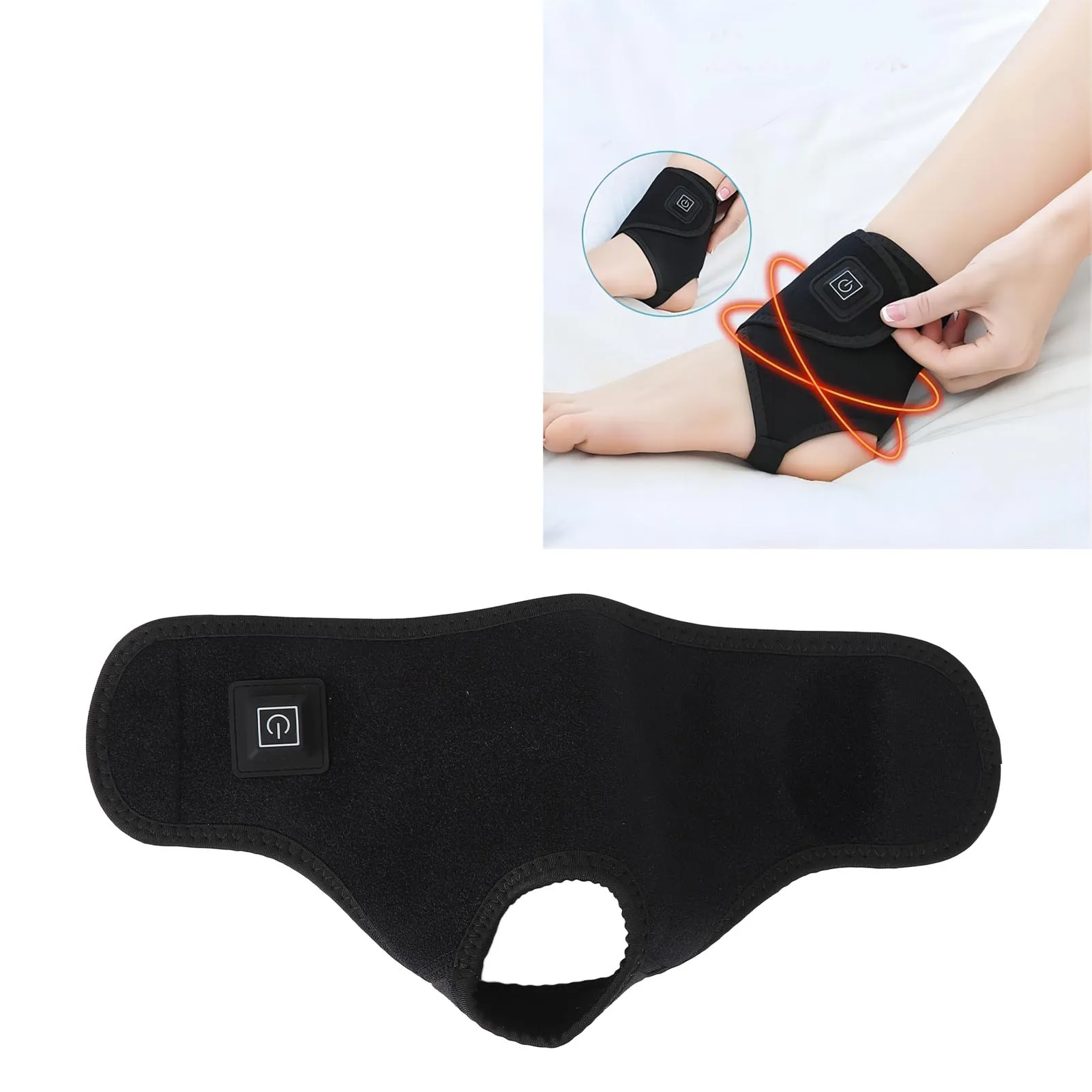 Electric Heating Ankle Brace Adjustable Ankle Support Protection Sleeve for Men and Women DC 5V 2A  Pain Relief  Foot Brace