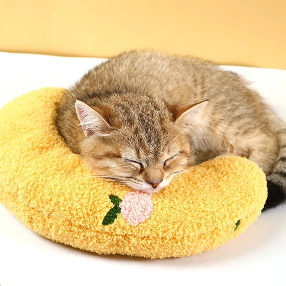 

Pet Sleeping Pillow Cat Neck Recovery Soft Collar U-shaped Pillow Protective Cervical Dog Puppy Cat Toy Deep Sleeping Pillows