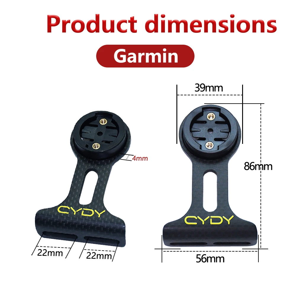 CYDY Carbonfaser 3K Fahrradcomputerhalterung für Garmin Bryton Wahoo Magene Xoss IGP Edge Rennrad Lenkerhalterung – Detail 7
