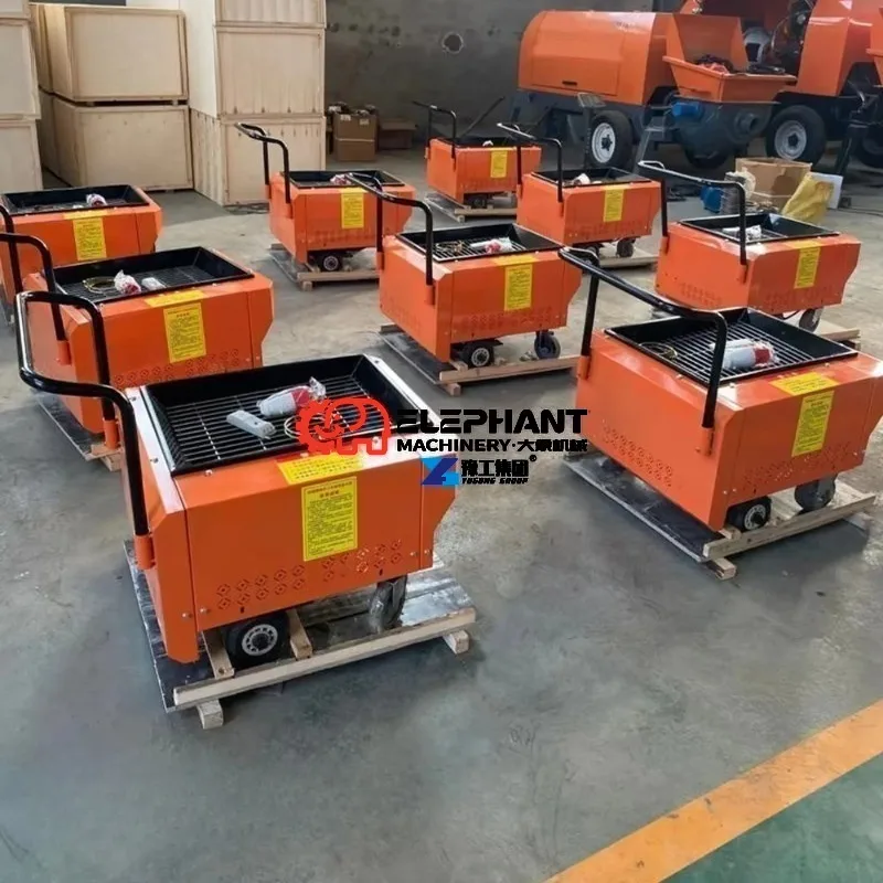 With Pushing Handle Portable Column Concrete Pump for Indoor Construction Concrete Pouring Transfer Machinery Equipment