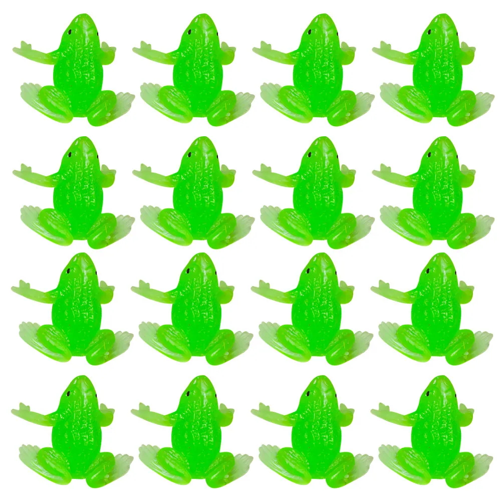 

20 шт. миниатюрных фигурок лягушек из TPR: яркие, реалистичные, для декора рабочего стола, шкафа, дома, сада, развивающие игрушки для детей