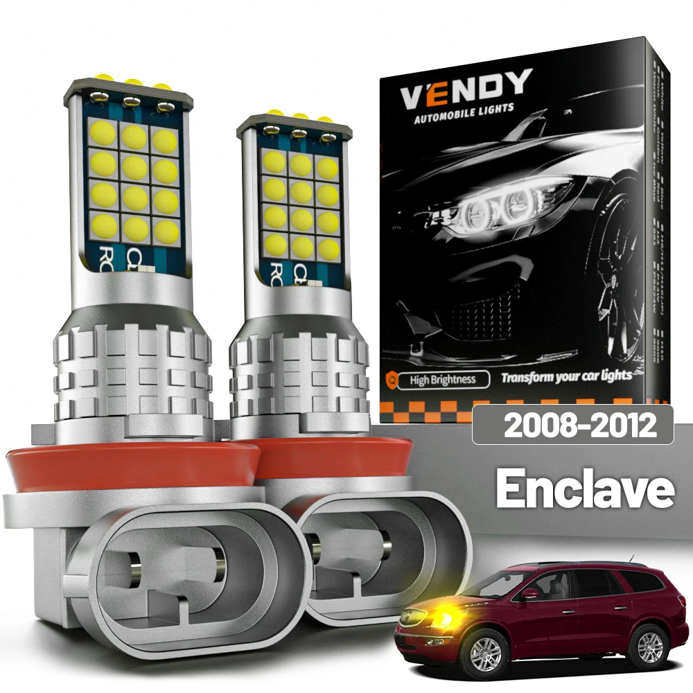 

2 шт. светодиодные противотуманные фары для Buick Enclave 2008-2012 2009 2010 2011, аксессуары Canbus