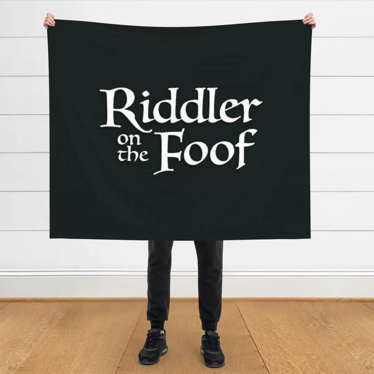 

Riddler on the FoofThe Baggie Men CollectionTesni Alys Designs Throw Blanket Cute Plaid Nap Giant Sofa funny gift Blankets