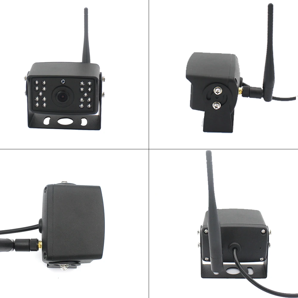 Telecamera di retromarcia IPS da 7 pollici per ausilio di retromarcia per auto Telecamera frontale per carrello elevatore wireless impermeabile 24V Aiuto frontale di backup