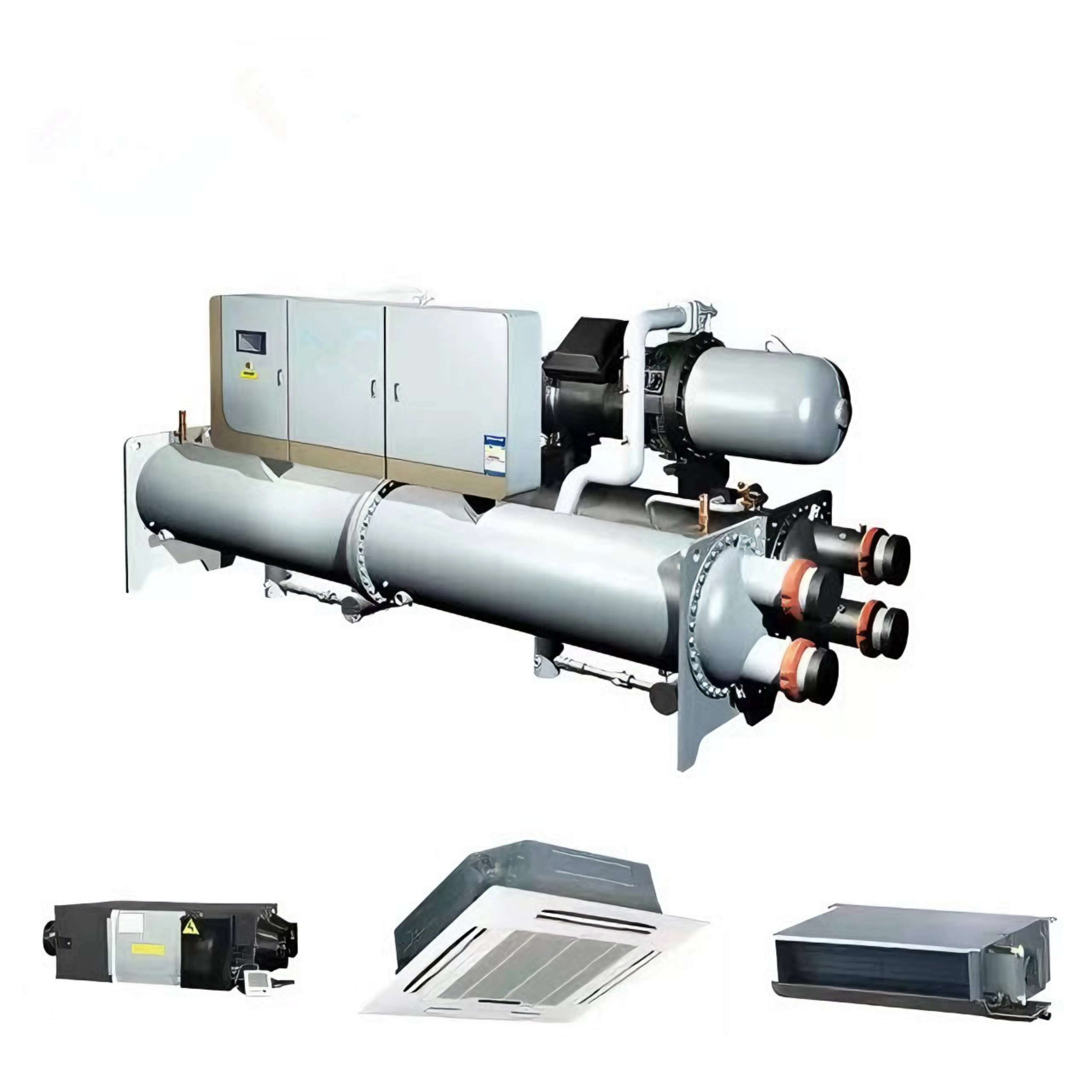 Commercial Underground Water Source Heat Pump Unit TWS-MD Series Modular Water Cooled Scroll Chiller Compressor Motor R410A