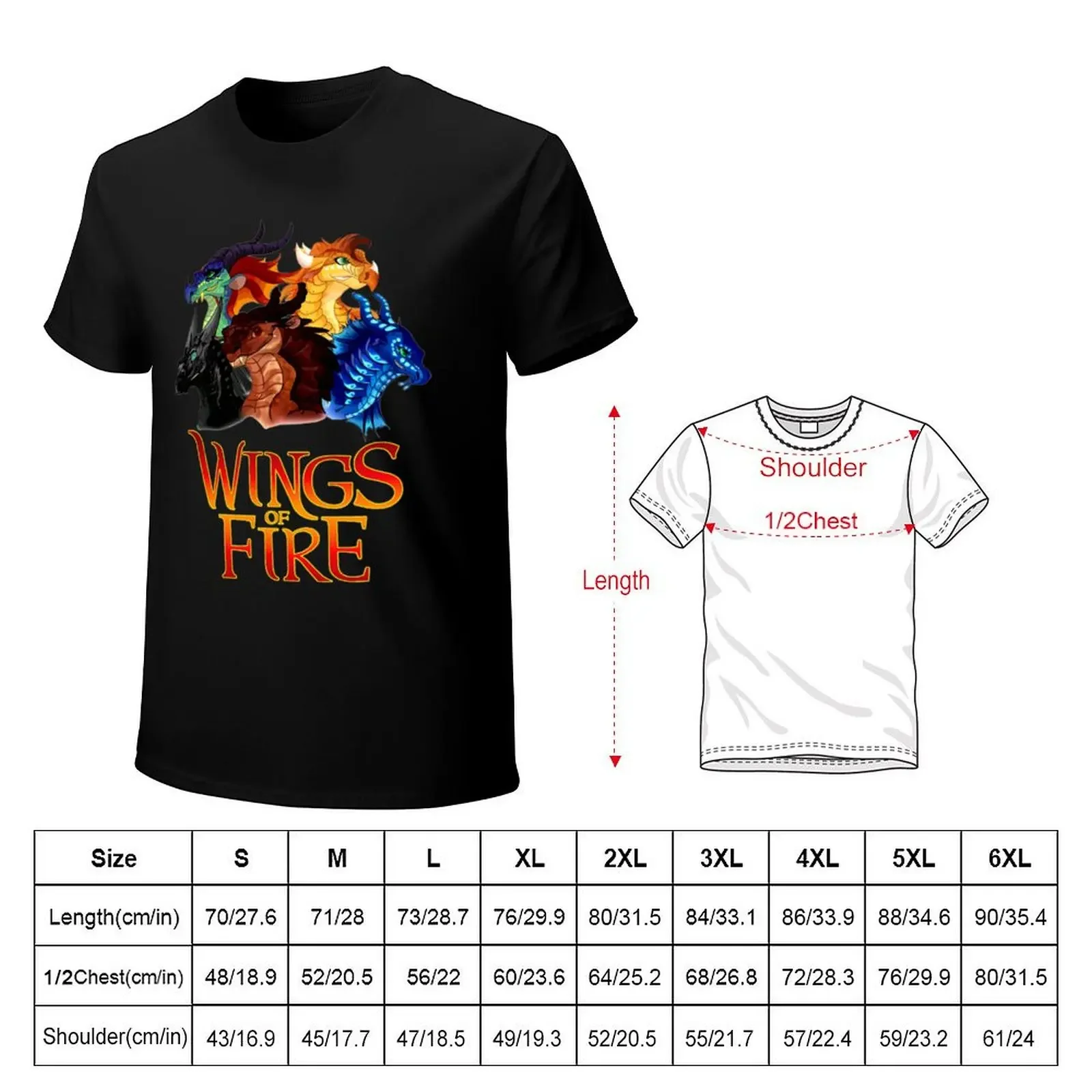 Wings Of Fire All Together T-Shirt quick drying custom shirt vintage plain black t shirts men