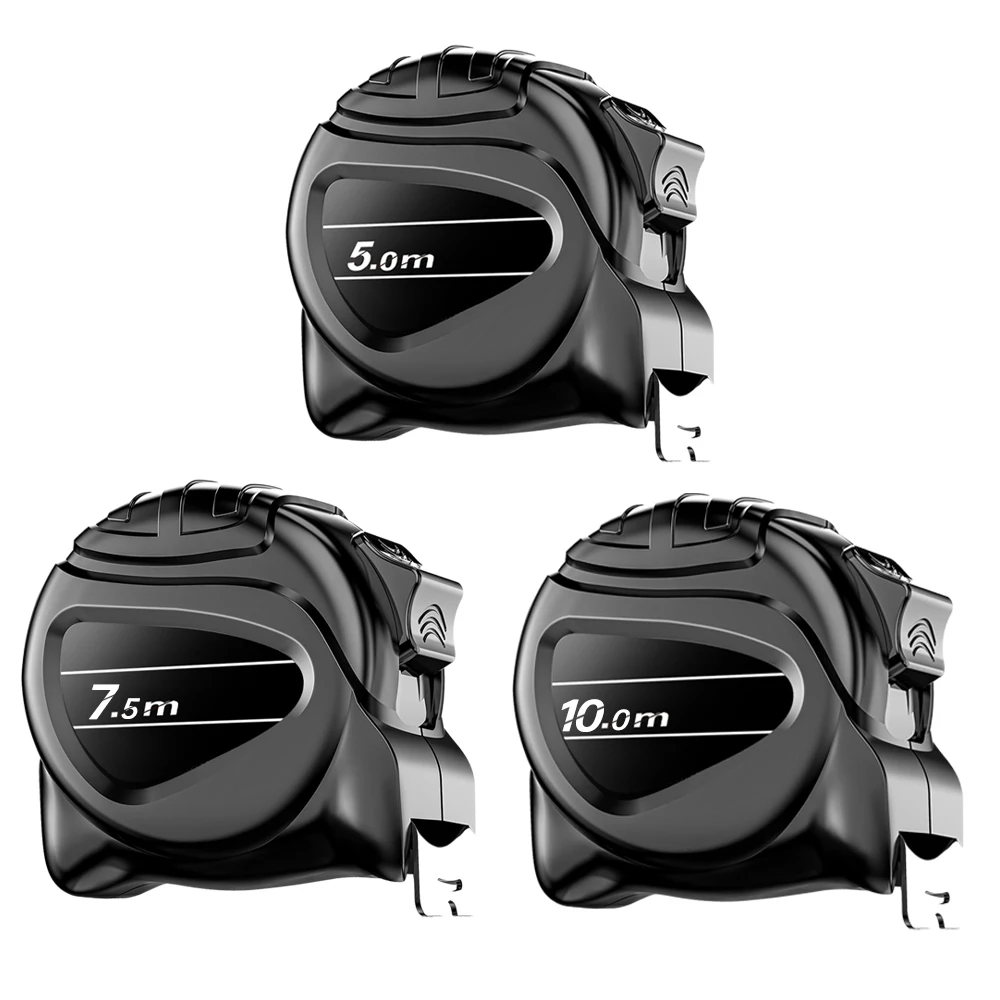 5/7.5/10M Self Locking Fluorescent Steel Tape Measure High Precision Thickened Wear-resistant Measuring Tape Widened Meter Ruler