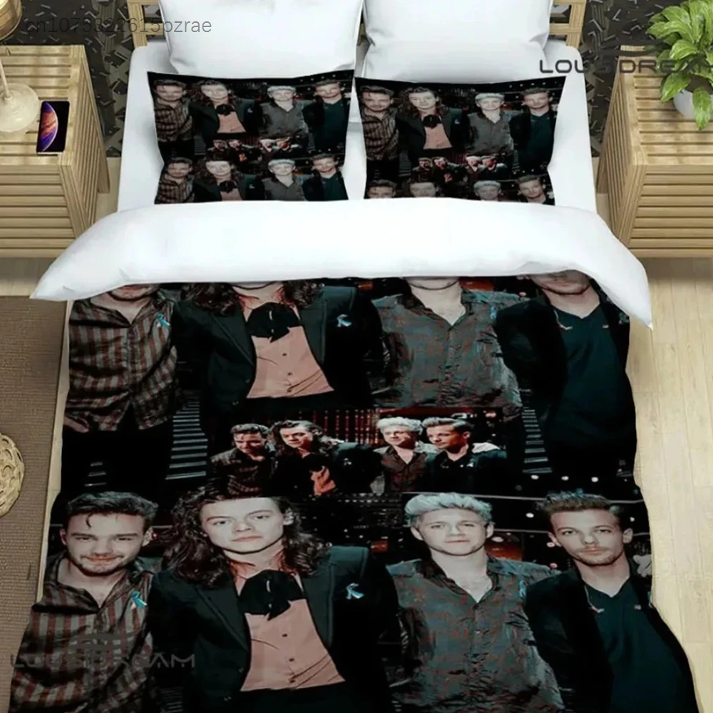 One Direction Rock Band Bedding Set For Bedroom Soft Modern Bedspreads Comefortable Kids Duvet Cover Quilt Cover And Pillowcase 5