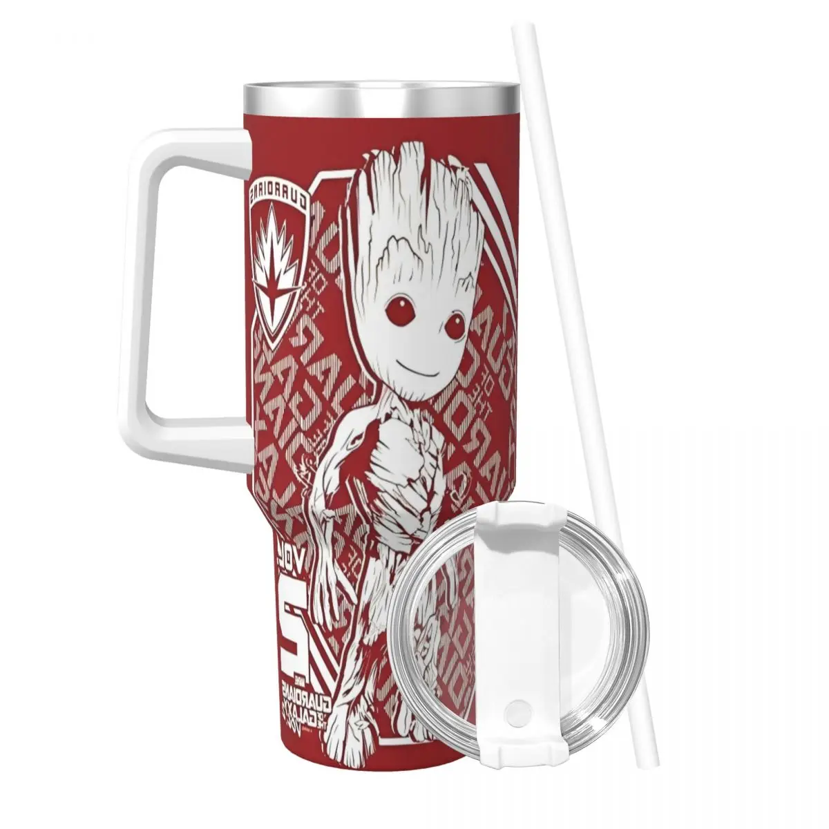 Guardians Of The Galaxy Stainless Steel Tumbler groot Driving Mugs Cup Large Coffee Mug Insulated Hot Drinks Milk Water Bottle