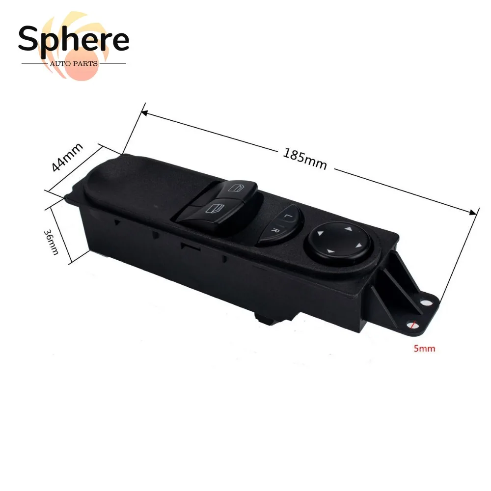 A9065451213 9065451213 LHD سائق الجانب الرئيسي زجاج النافذة رفع التحكم التبديل لمرسيدس بنز W906 العداء 2500 3500 #2