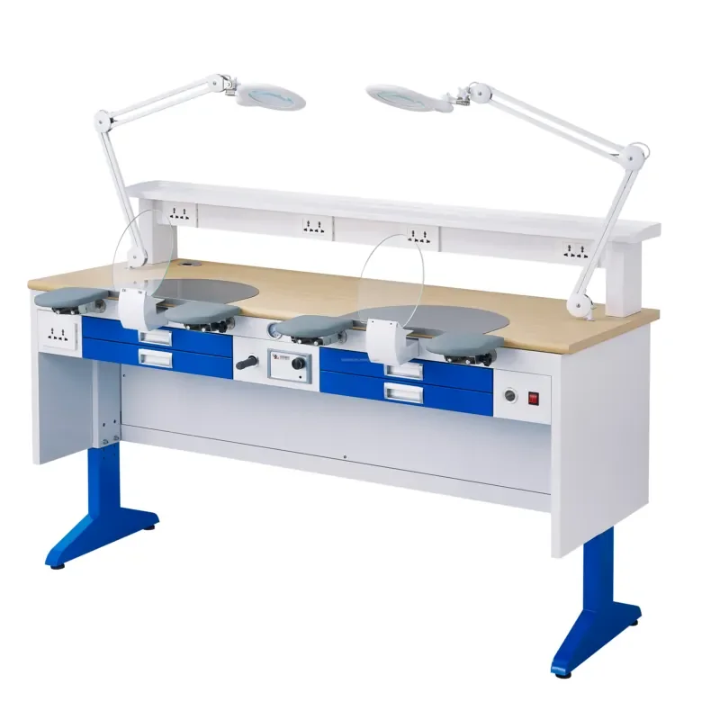 【2026】 Wholesale Multi-function Lab Bench 1.6m Double Technician Work Table Lab Workbench Workstation