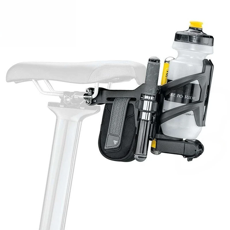 Three-bicycle integrated mounting seat, kettle holder, tool kit, adapter seat