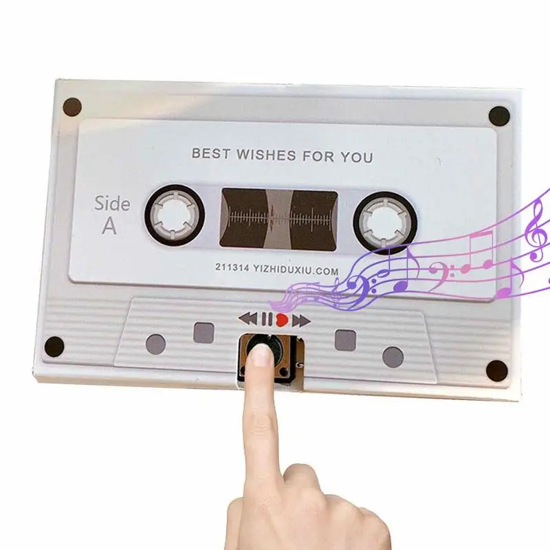 

Recording Voice Music Card 30 Seconds DIY Greeting Card Sound Voice Programmable Chip Aniversary Birthday Valentine's Day Gift