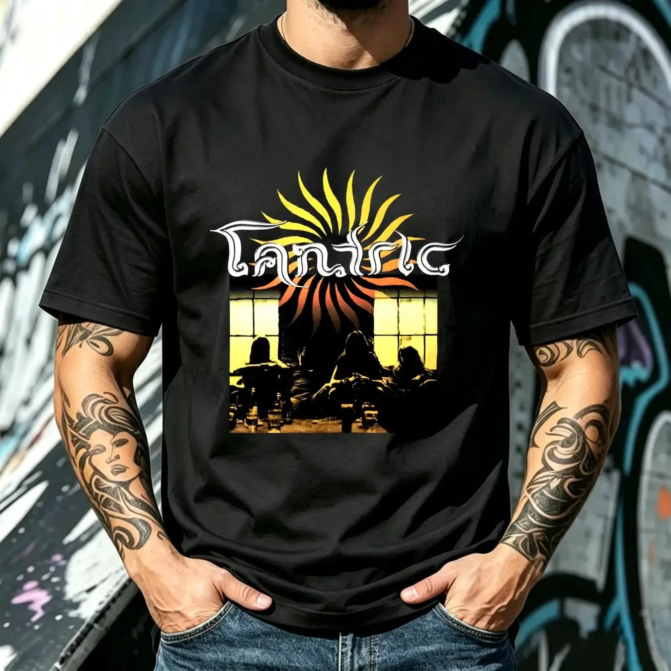 washed T Shirt tantric after we go vintage Washed Stretched fashion Unisex streetwear Breathable Slightly Stylish graphic