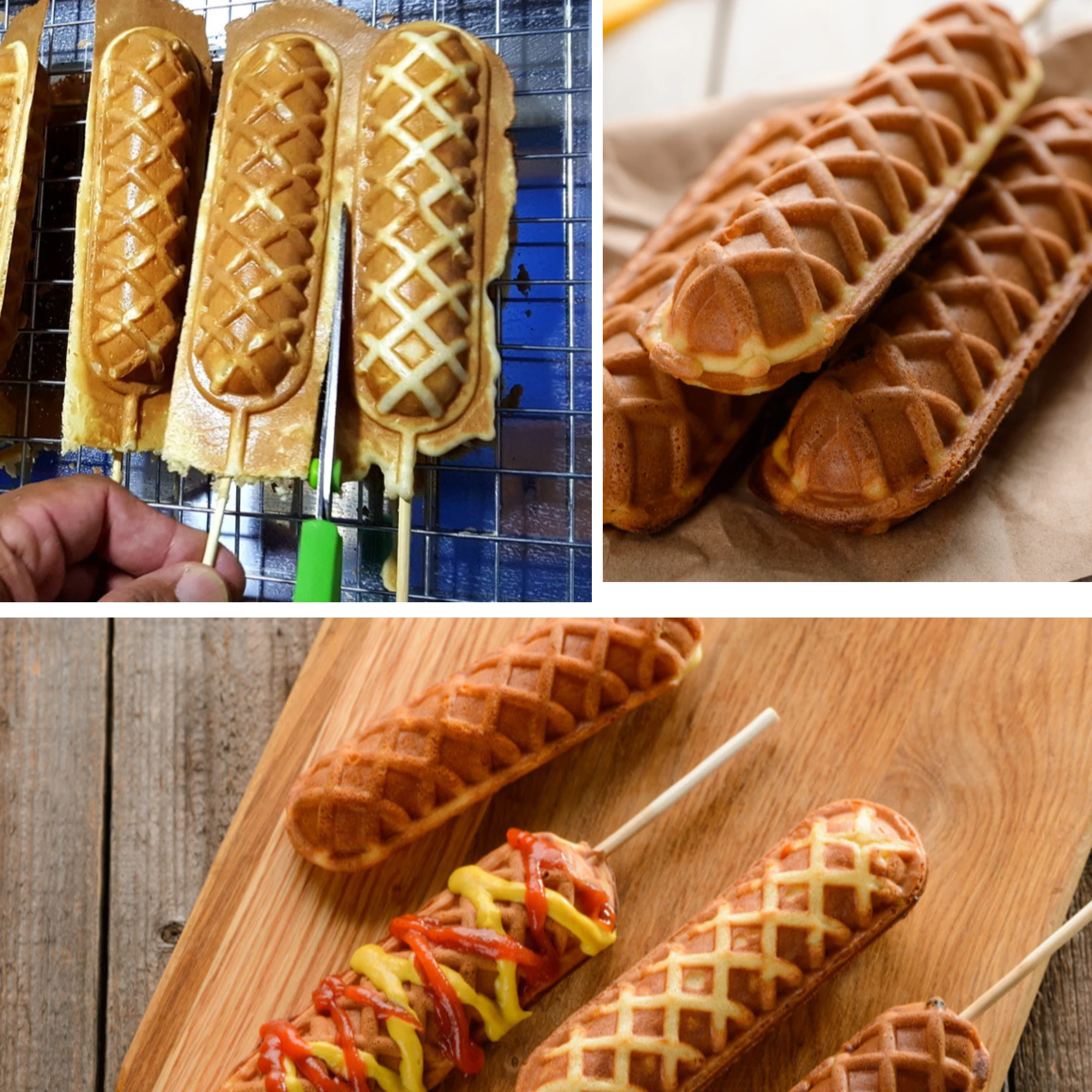 800W Electric Hotdog Machine Maker Iron Stainless Steel Hot Dog Plate Non-stick Breakfast Cake Maker Machine 220V Sonifer