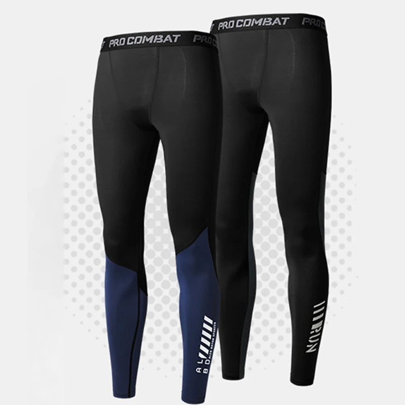 Verano otoño hombres mallas largas para correr pantalones gimnasio pantalones masculino baloncesto fútbol Fitness ejercicio deporte Base Leggings 236