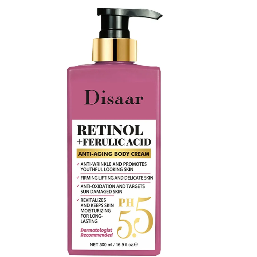 PH 5.5 Retinol Body Lotion Firming Moisturizer Wrinkle Cream Boosts Skin Firmness For Face, Body, Dry Skin Improves Elasticity