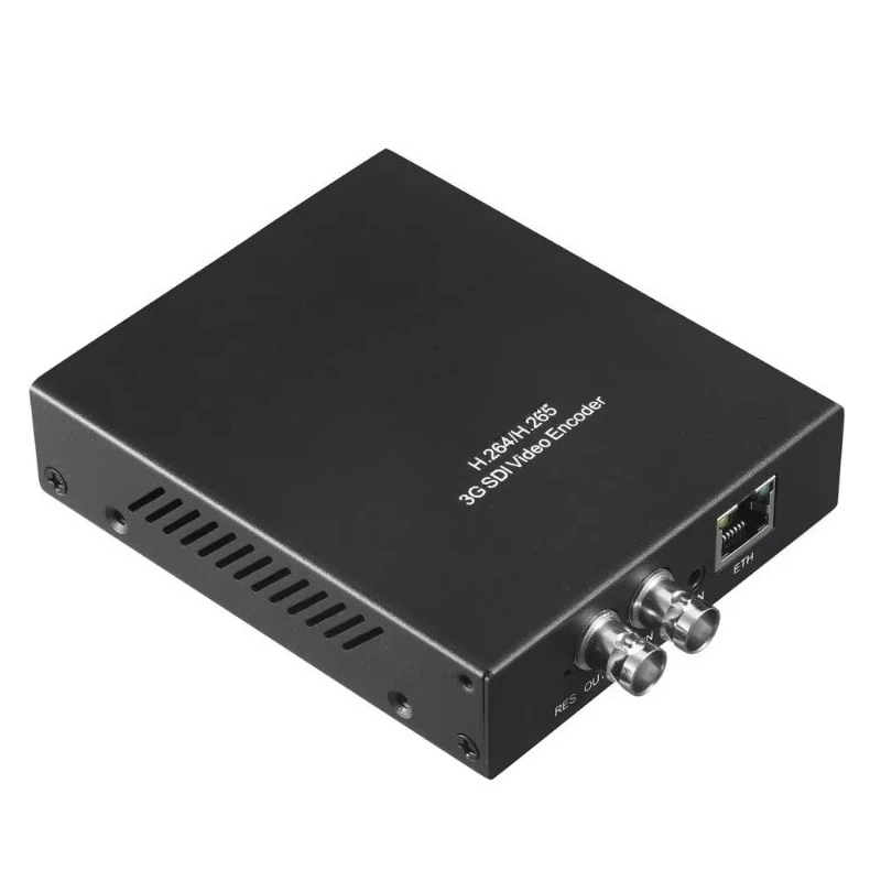 Digital 1080p HD 3G-SDI Input H.264 H.265 for Streaming UDP RTP RTMP to IP Video Encoder Modulator (Metal)