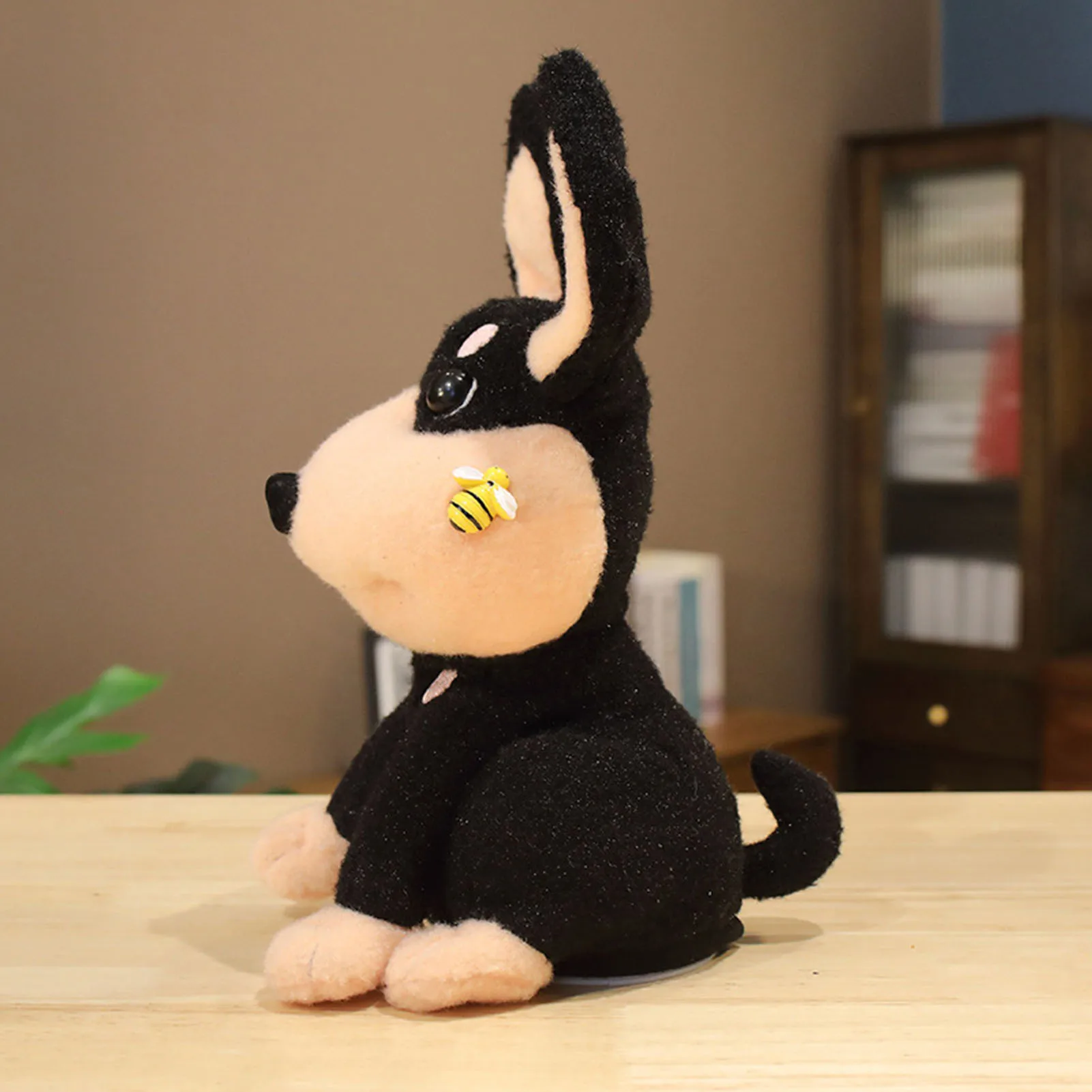 Jouet de chien en peluche électronique pour enfants, animal en peluche réaliste, habillage de chiot, cadeau pour garçons et filles