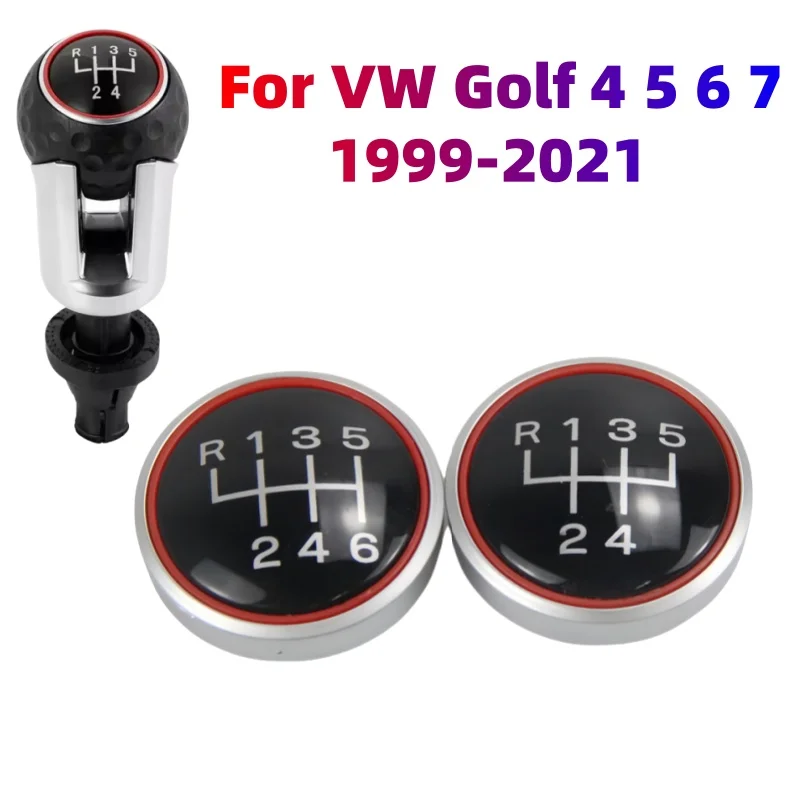 Крышка ручки переключения передач с номером скорости для VW Volkswagen Golf 3 GTI R32 Jetta MK3 MK4 Golf 5 6 7 GIT GTD Замена автомобильных аксессуаров