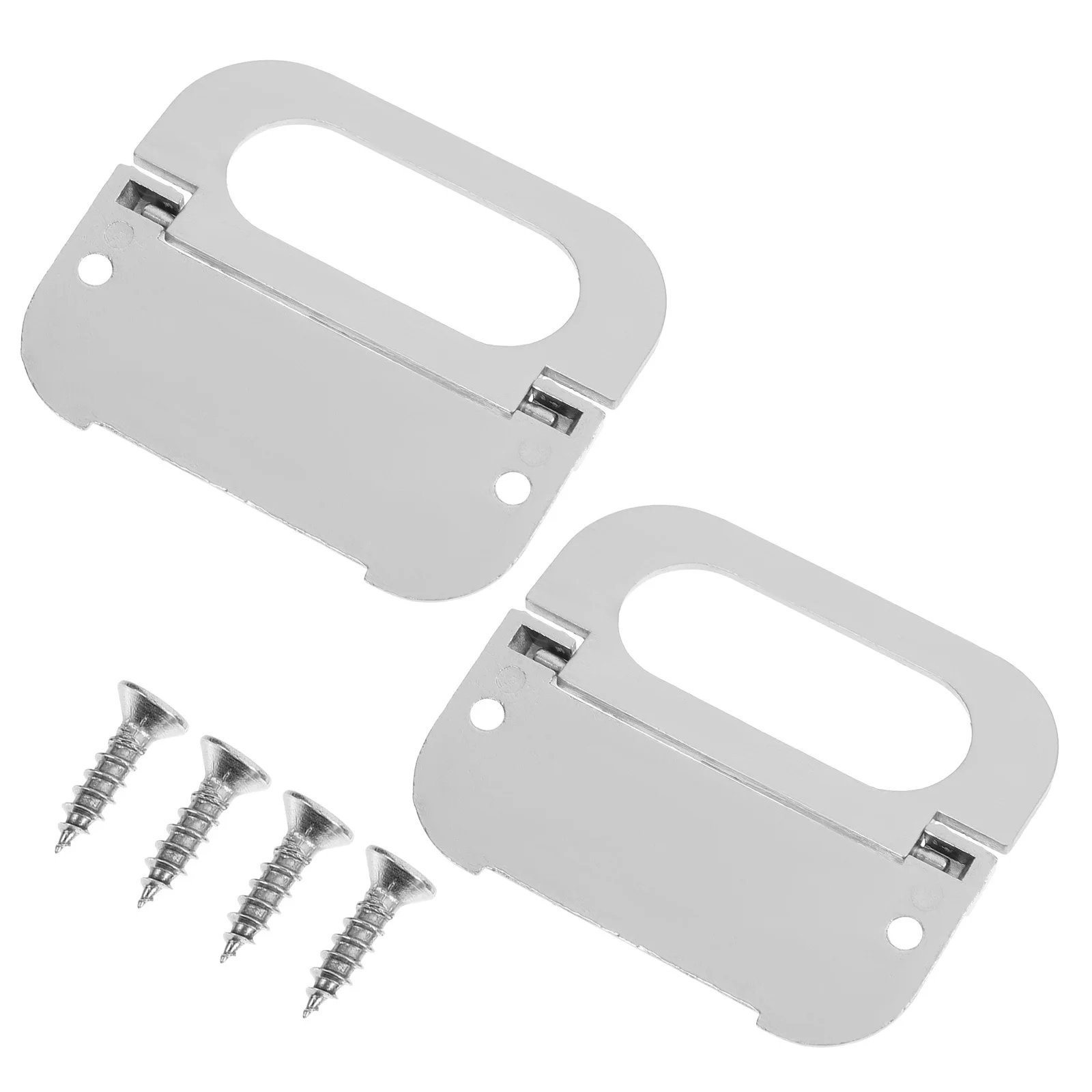 

2Sets Zinc Alloy Invisible Handles Durable Concealed Pulls for Kitchen Bathroom Cupboard Wardrobe Furniture Pull Door Knobs