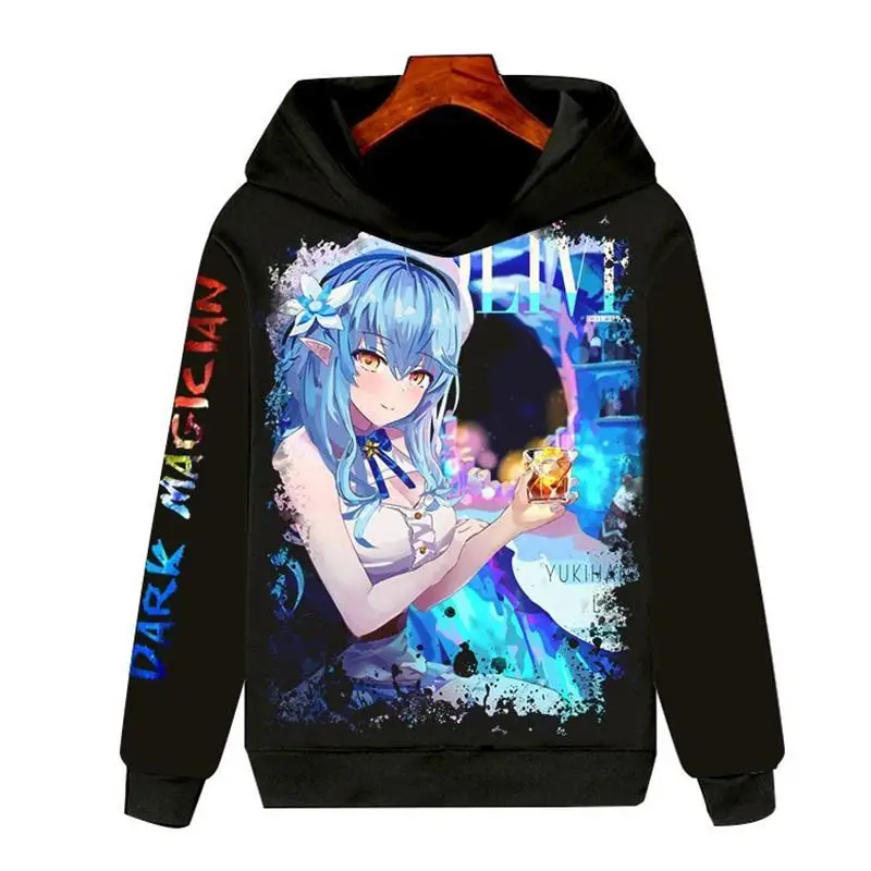 

Новая толстовка с капюшоном Hololive Bla Long Sve, уличная одежда с 3D принтом, удобное тепло, модный аниме-дизайн Spor Sle