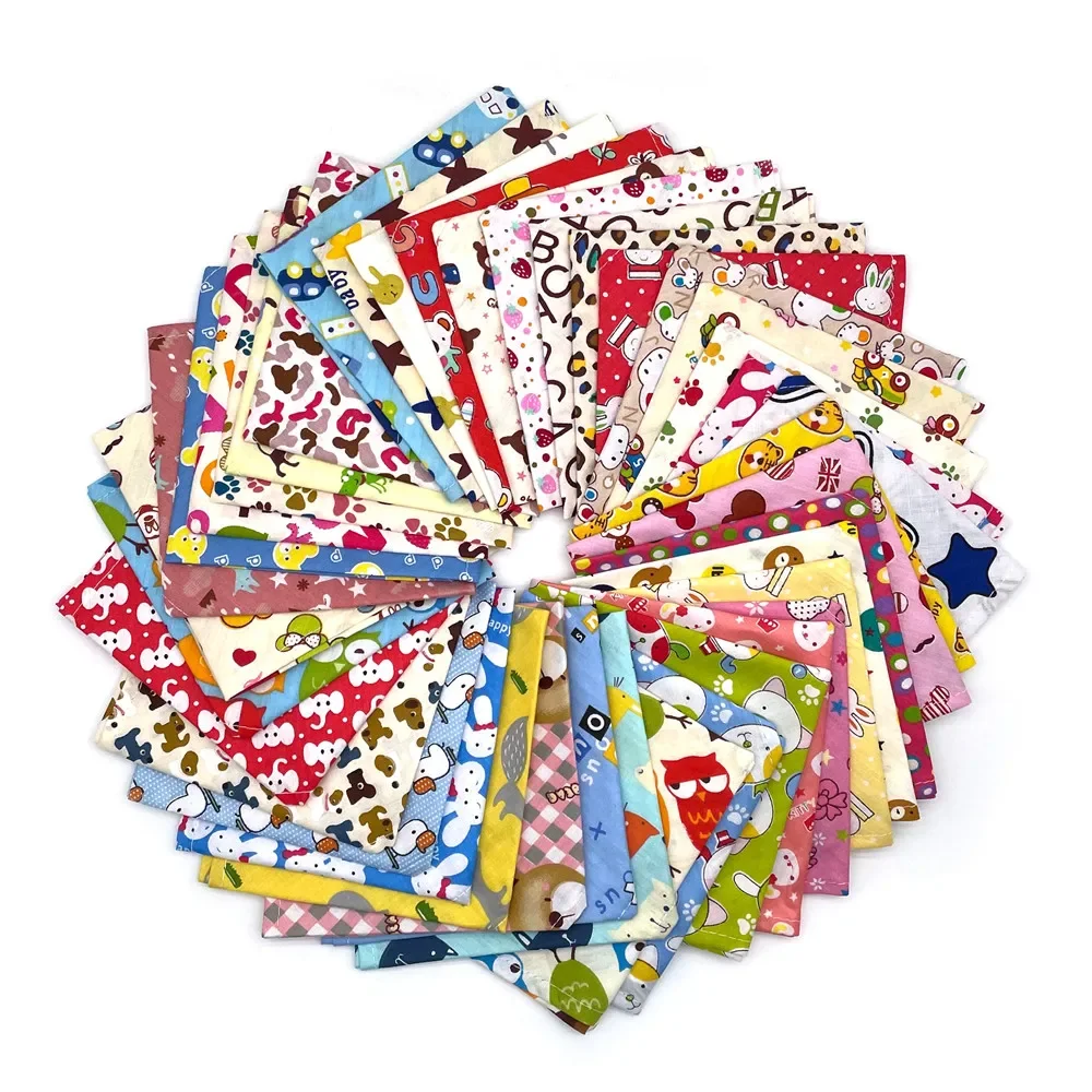 100 Pcs Dog Bandana Small Middle Large Dog Bibs Scarf Cotton Adjustable Pet Puppy Kerchief Dog Accessories Pet Supplies