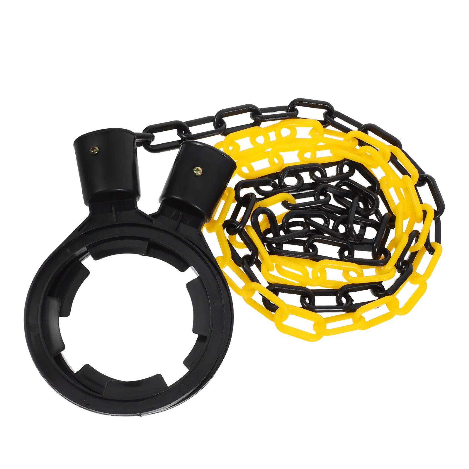 High Visibility Plastic Safety Barrier Chain for Traffic Control Crowd Management Construction Sites Parking Driveways Event