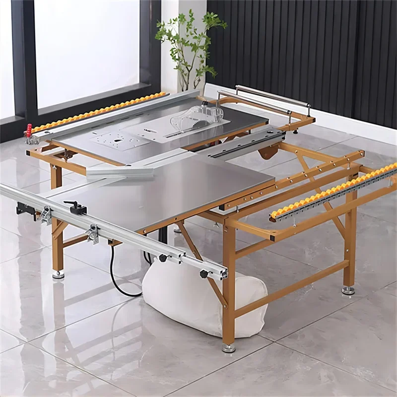 Portable Multi-function Woodworking Table Saw Wood Dust-free Cutting Saw Sliding Table Panel Saw Machine