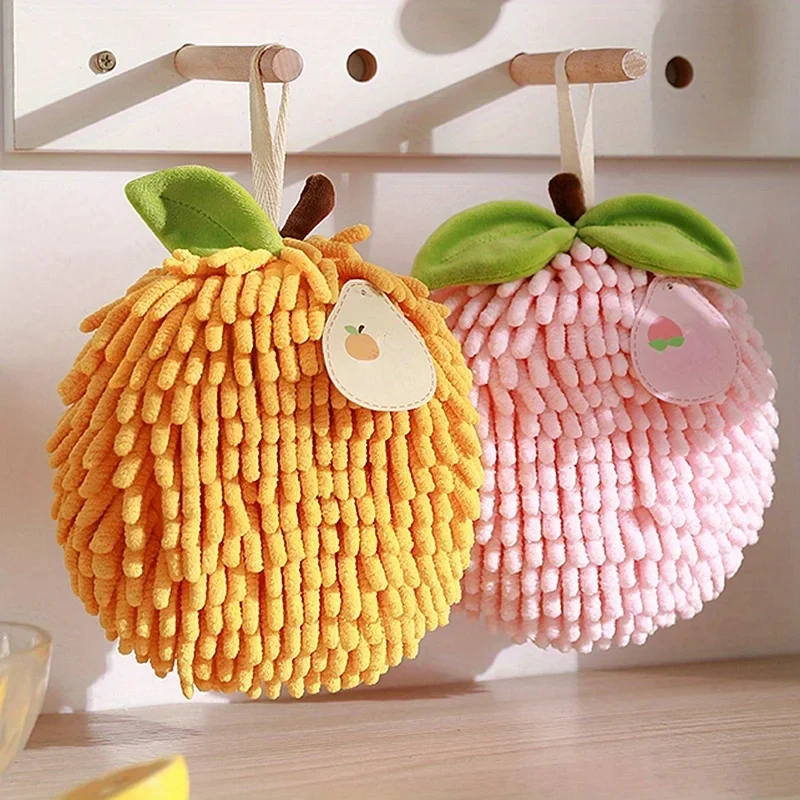 

Soft Cute Absorbent Hand Towel, Hanging Kitchen Bathroom Thickened Hand Towel Cloth
